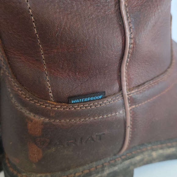 Ariat Mens Brown Waterproof Work Boots.  Size 12EE main image 7
